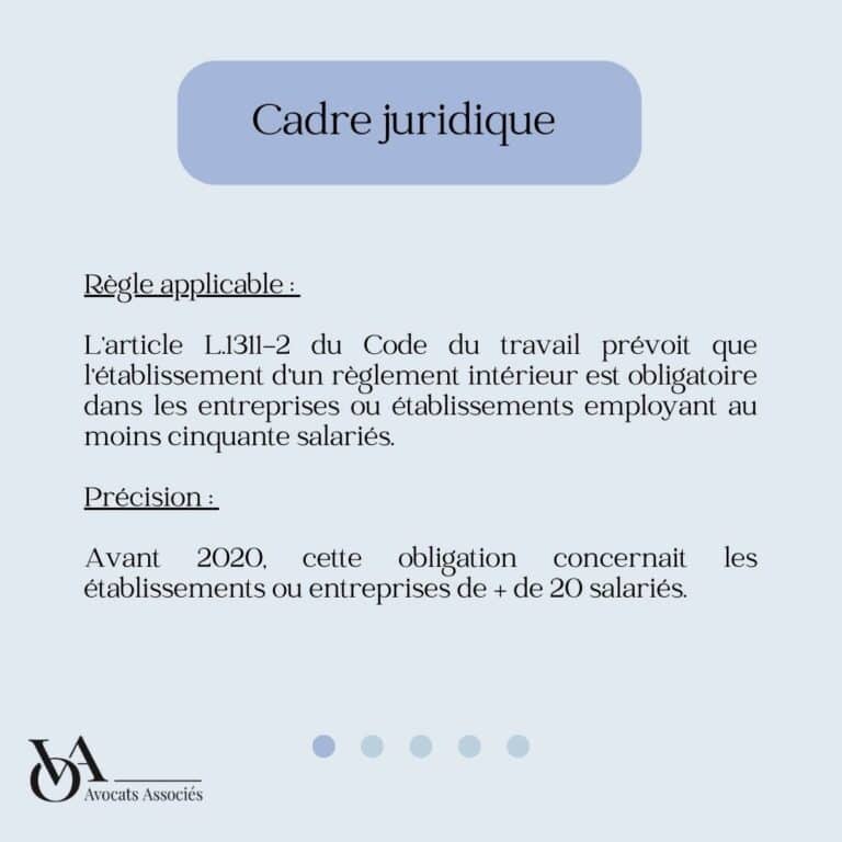 Cadre juridique