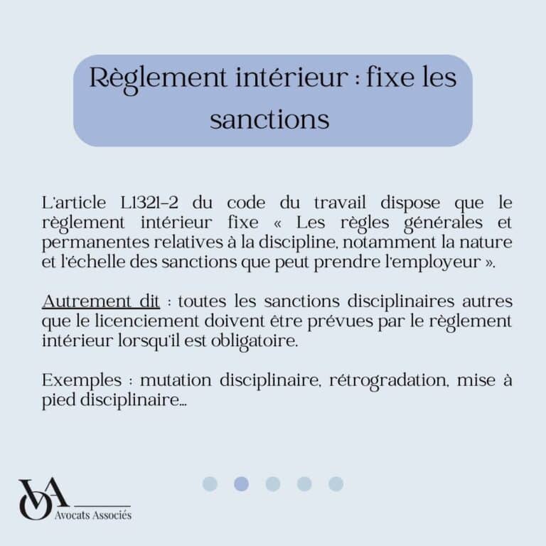 RI fixe les sanctions